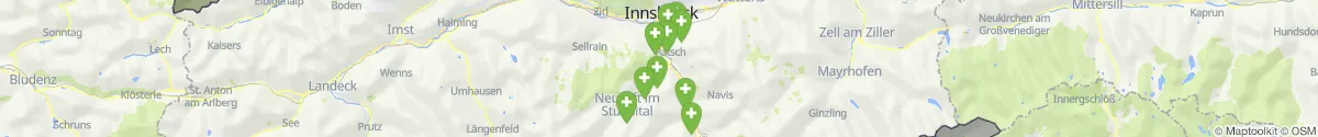 Map view for Pharmacies emergency services nearby Vals (Innsbruck  (Land), Tirol)
